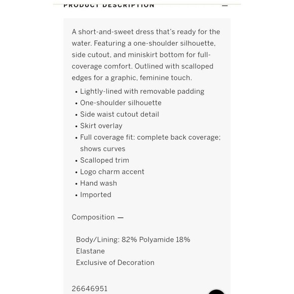 Victorias Secret swimsuit dress tropical S scallop - Picture 3 of 4